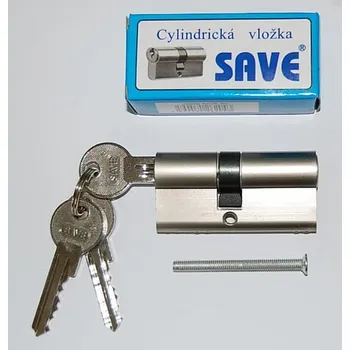 Vložka do dveří Vložka SAVE R 30+35 NIKL sat. 3klíče - stavební