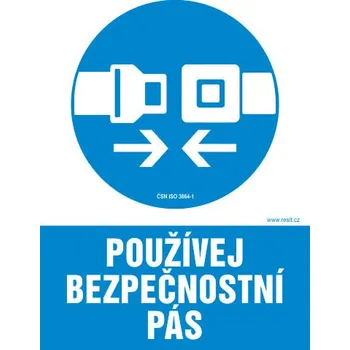 Používej bezpečnostní pás - samolepka 200 x 280 mm