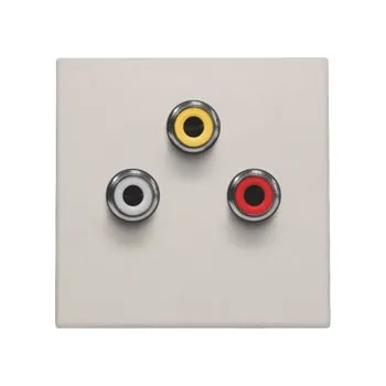 Audio kabel Niko Niko, audio zásuvka - cinch L/R + video cinch