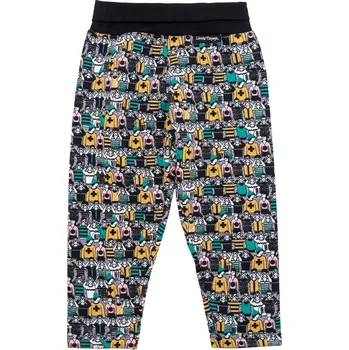 Dámské legíny bavlněné legíny s potiskem barevných postaviček