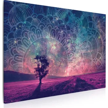 Obraz Malvis ® Obraz Hvězdné nebe s mandalou Velikost (šířka x výška): 60x40 cm