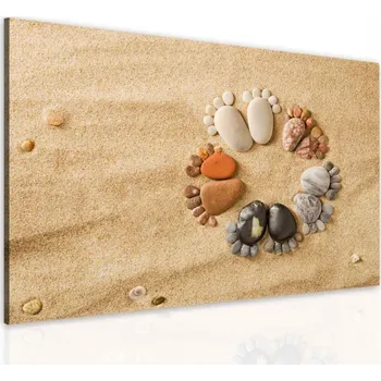 Obraz Malvis ® Obraz zábava s kamínky Velikost: 30x20 cm