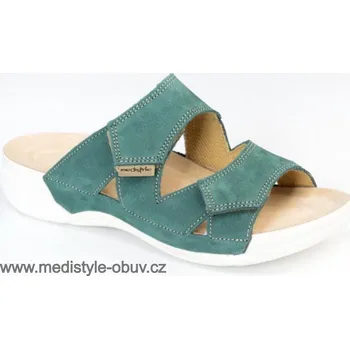 Dámská zdravotní obuv MEDISTYLE MARÍNA 9M-H17/TL pantofel zelený, --- - 40