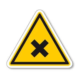 Značení Zdraví škodlivé, nebo dráždivé látky - samolepící piktogram - 100 x 110 mm