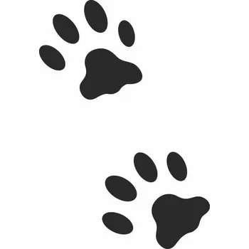 Samolepící dekorace Kočičí otisky 120 x 85 mm