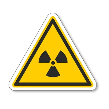 Značení Nebezpečné neviditelné záření - samolepící piktogram - 100 x 110 mm