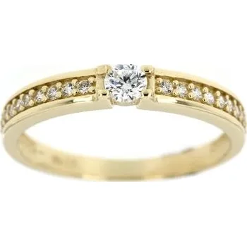Prsten Zlatnictví U Kostela Dámský zásnubní prsten ze žlutého zlata 2083 59 2489-19301605