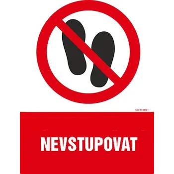 Nevstupovat - samolepka 200 x 280 mm