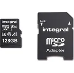 128 GB vysokorychlostní paměťová karta microSDHC/XC V30 UHS-I U3 MSDX128G100V30 Integral