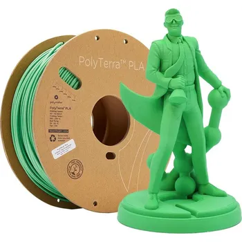 Filament Polymaker PolyTerra Barva: Forrest Green, Průměr: 2,85 mm, Hmotnost: 1 kg tisková struna (filament)