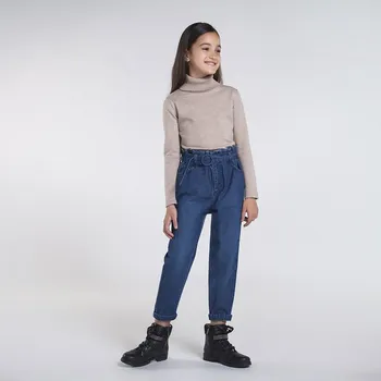 Dívčí legíny Dívčí módní džínové kalhoty Mayoral 7538 modré Rozměr: 152 (12 let)