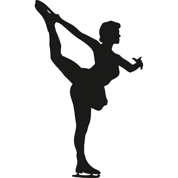 Samolepící dekorace SI0110029E - krasobruslařka - 160 x 100 mm doprava