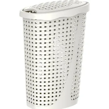 Koš na prádlo Aldotrade Paglia 43 l krémový