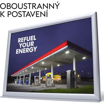 Reklamní Oboustranný zasouvací rám Infotopper k postavení Formát A4 (ITA4)