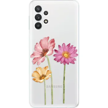 Pouzdro na mobilní telefon Odolné silikonové pouzdro iSaprio - Three Flowers - Samsung Galaxy A32 5G