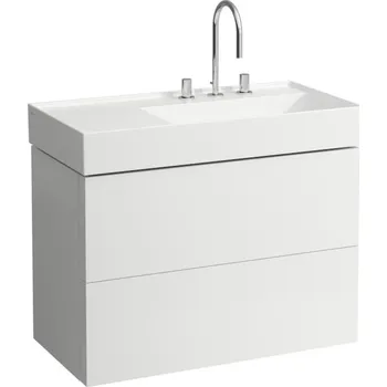 Koupelnový nábytek Koupelnová skříňka pod umyvadlo Laufen Kartell by Laufen 88x60x45 cm bílá mat H4076080336401