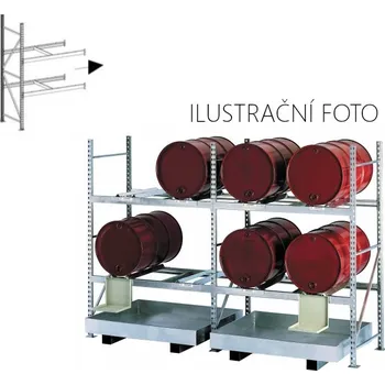 Dílenský regál SOMAX SUDOVÝ REGÁL - PŘÍDAVNÉ POLE