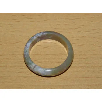 Drahý kámen Achát mechový - Prstýnek - průměr 21 mm - kp87