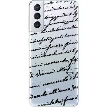 Pouzdro na mobilní telefon Odolné silikonové pouzdro iSaprio - Handwriting 01 - black - Samsung Galaxy S21+