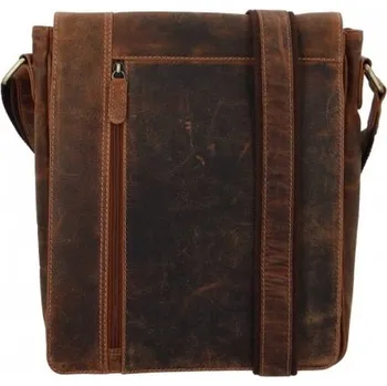 Kabelka KOŽENÁ TAŠKA PŘES RAMENO TAN 802 802