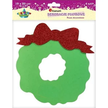 Set školních potřeb Piankowy wieniec z kokardą 19x20cm zielony 4szt.