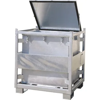 SOMAX KONTEJNER NA NEBEZPEČNÉ LÁTKY KS 800 ŽÁROVĚ ZINKOVANÝ