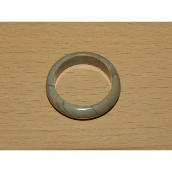 Drahý kámen Jaspis brekcie - Prstýnek - průměr 21 mm - kp76