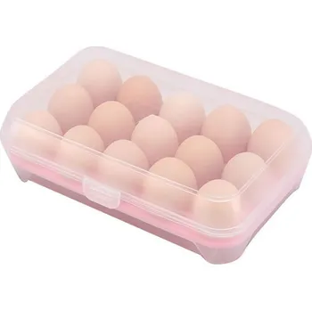 Organizér na vajíčka do lednice pro 15 ks Barvy: Růžová