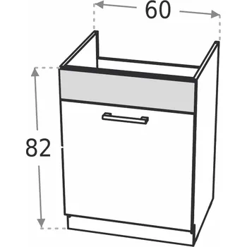 Kuchyňská skříňka Kuchyňská skříňka dřezová DUO DZ6