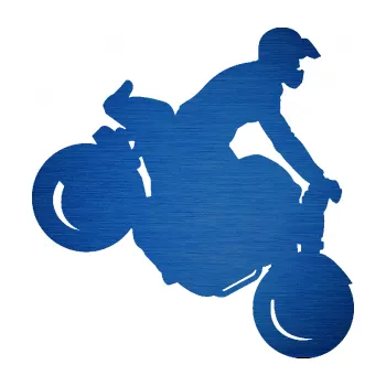 Samolepící dekorace Motorka 044 pravá motokros (65 - škrábaný kov modrý) SAMOLEPKA NA AUTO, NÁLEPKA, FÓLIE, POLEP, TUNING, VLASTNÍ TEXT, TISK, AUTOSAMOLEPKY.cz, POLEPY, OBRÁZEK, LOGO, 3D STICKERS