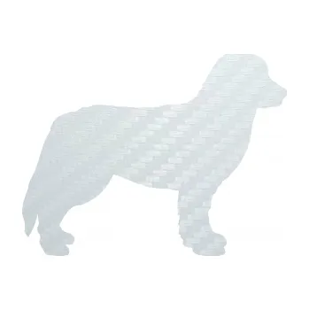 Polep vozidla SAMOLEPKA Pes 157 pravá bernský salašnický (51 - 3D karbon bílý) NA AUTO, NÁLEPKA, FÓLIE, POLEP, TUNING, VLASTNÍ TEXT, TISK, AUTOSAMOLEPKY.cz, POLEPY, OBRÁZEK, LOGO, SAMOLEPKY