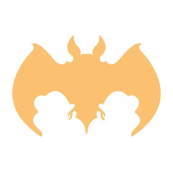 Samolepící dekorace SAMOLEPKA Netopýr 002 (08 - béžová) NA AUTO, NÁLEPKA, FÓLIE, POLEP, TUNING, VLASTNÍ TEXT, TISK, AUTOSAMOLEPKY.cz, POLEPY, OBRÁZEK, LOGO, SAMOLEPKY