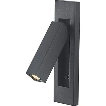 Nástěnné svítidlo Mantra 6821 Gokova, černé nástěnné svítidlo LED 3W 210lm 3000K, výška 16,5cm