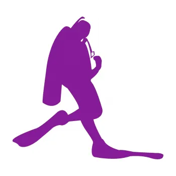 Polep vozidla SAMOLEPKA Potápěč 007 pravá (14 - fialová) NA AUTO, NÁLEPKA, FÓLIE, POLEP, TUNING, VLASTNÍ TEXT, TISK, AUTOSAMOLEPKY.cz, POLEPY, OBRÁZEK, LOGO, SAMOLEPKY