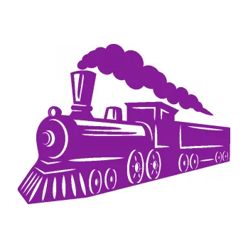 Polep vozidla SAMOLEPKA Lokomotiva 003 levá (14 - fialová) NA AUTO, NÁLEPKA, FÓLIE, POLEP, TUNING, VLASTNÍ TEXT, TISK, AUTOSAMOLEPKY.cz, POLEPY, OBRÁZEK, LOGO, SAMOLEPKY