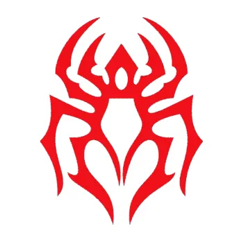 Samolepící dekorace SAMOLEPKA Pavouk 007 (10 - červená) NA AUTO, NÁLEPKA, FÓLIE, POLEP, TUNING, VLASTNÍ TEXT, TISK, AUTOSAMOLEPKY.cz, POLEPY, OBRÁZEK, LOGO, SAMOLEPKY