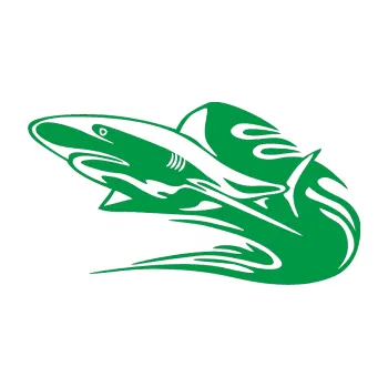 Samolepicí dekorace na vozidlo Animal flames 037 levá žralok (12 - zelená) SAMOLEPKA NA AUTO, NÁLEPKA, FÓLIE, POLEP, TUNING, VLASTNÍ TEXT, TISK, AUTOSAMOLEPKY.cz, POLEPY, OBRÁZEK, LOGO, 3D STICKERS