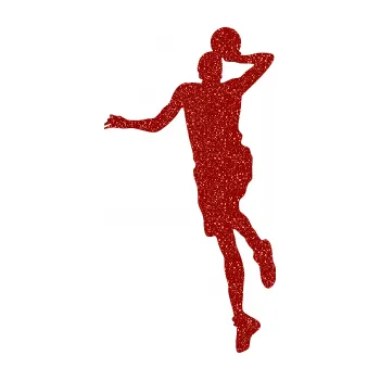 Samolepicí dekorace na vozidlo Basketbal 014 levá (86 - Ultra Metalic červená) SAMOLEPKA NA AUTO, NÁLEPKA, FÓLIE, POLEP, TUNING, VLASTNÍ TEXT, TISK, AUTOSAMOLEPKY.cz, POLEPY, OBRÁZEK, LOGO, 3D STICKERS