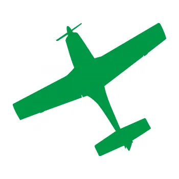 Polep vozidla SAMOLEPKA Letadlo 003 levá (12 - zelená) NA AUTO, NÁLEPKA, FÓLIE, POLEP, TUNING, VLASTNÍ TEXT, TISK, AUTOSAMOLEPKY.cz, POLEPY, OBRÁZEK, LOGO, SAMOLEPKY