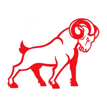 Samolepící dekorace SAMOLEPKA Kozel 002 pravá (10 - červená) NA AUTO, NÁLEPKA, FÓLIE, POLEP, TUNING, VLASTNÍ TEXT, TISK, AUTOSAMOLEPKY.cz, POLEPY, OBRÁZEK, LOGO, SAMOLEPKY