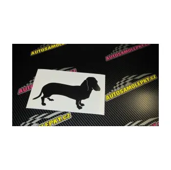 Polep vozidla SAMOLEPKA Pes 094 pravá Baset (17 - šedá) NA AUTO, NÁLEPKA, FÓLIE, POLEP, TUNING, VLASTNÍ TEXT, TISK, AUTOSAMOLEPKY.cz, POLEPY, OBRÁZEK, LOGO, SAMOLEPKY