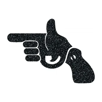 Samolepicí dekorace na vozidlo Pistole 002 levá han gun (85 - Ultra Metalic černá) SAMOLEPKA NA AUTO, NÁLEPKA, FÓLIE, POLEP, TUNING, VLASTNÍ TEXT, TISK, AUTOSAMOLEPKY.cz, POLEPY, OBRÁZEK, LOGO, 3D STICKERS