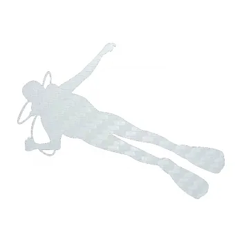 Polep vozidla SAMOLEPKA Potápěč 004 levá (51 - 3D karbon bílý) NA AUTO, NÁLEPKA, FÓLIE, POLEP, TUNING, VLASTNÍ TEXT, TISK, AUTOSAMOLEPKY.cz, POLEPY, OBRÁZEK, LOGO, SAMOLEPKY