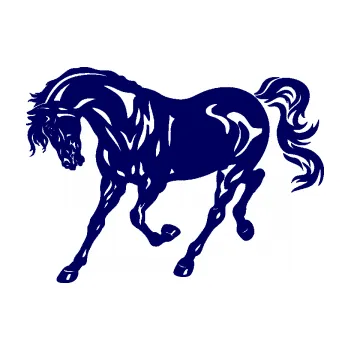 Samolepící dekorace SAMOLEPKA Kůň 056 levá (23 - tmavě modrá) NA AUTO, NÁLEPKA, FÓLIE, POLEP, TUNING, VLASTNÍ TEXT, TISK, AUTOSAMOLEPKY.cz, POLEPY, OBRÁZEK, LOGO, SAMOLEPKY