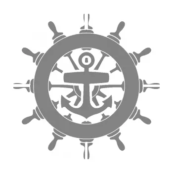 Samolepící dekorace SAMOLEPKA Kormidlo 003 s kotvou (17 - šedá) NA AUTO, NÁLEPKA, FÓLIE, POLEP, TUNING, VLASTNÍ TEXT, TISK, AUTOSAMOLEPKY.cz, POLEPY, OBRÁZEK, LOGO, SAMOLEPKY