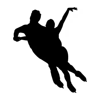 Polep vozidla Krasobruslení 009 levá pár (01 - černá) SAMOLEPKA NA AUTO, NÁLEPKA, FÓLIE, POLEP, TUNING, VLASTNÍ TEXT, TISK, AUTOSAMOLEPKY.cz, POLEPY, OBRÁZEK, LOGO, 3D STICKERS