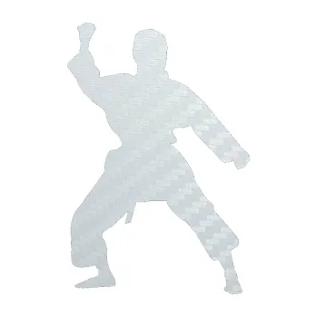 Polep vozidla SAMOLEPKA Karate 011 levá (51 - 3D karbon bílý) NA AUTO, NÁLEPKA, FÓLIE, POLEP, TUNING, VLASTNÍ TEXT, TISK, AUTOSAMOLEPKY.cz, POLEPY, OBRÁZEK, LOGO, SAMOLEPKY
