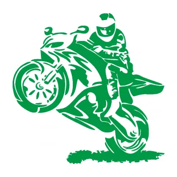 Samolepící dekorace Motorkář 010 levá (12 - zelená) SAMOLEPKA NA AUTO, NÁLEPKA, FÓLIE, POLEP, TUNING, VLASTNÍ TEXT, TISK, AUTOSAMOLEPKY.cz, POLEPY, OBRÁZEK, LOGO, 3D STICKERS