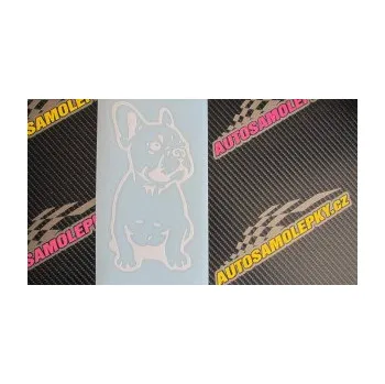 Polep vozidla SAMOLEPKA Pes 070 pravá Francouzský buldoček (10 - červená) NA AUTO, NÁLEPKA, FÓLIE, POLEP, TUNING, VLASTNÍ TEXT, TISK, AUTOSAMOLEPKY.cz, POLEPY, OBRÁZEK, LOGO, SAMOLEPKY
