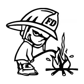 Samolepicí dekorace na vozidlo Boy čůrá 004 hasič pravá (01 - černá) SAMOLEPKA NA AUTO, NÁLEPKA, FÓLIE, POLEP, TUNING, VLASTNÍ TEXT, TISK, AUTOSAMOLEPKY.cz, POLEPY, OBRÁZEK, LOGO, 3D STICKERS